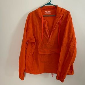 Outdoor Voices windbreaker in orange